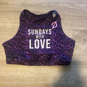 Peloton Sports bra “Sundays with Love”